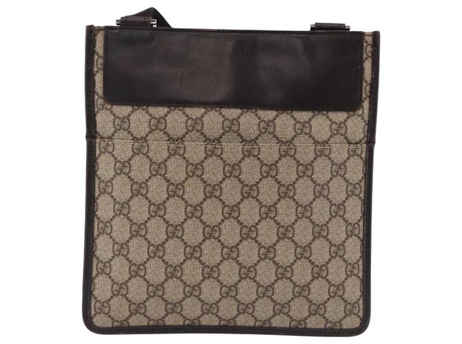 GUCCI GG Supreme Shoulder Bag PVC Beige Silver 27639 - vista 2