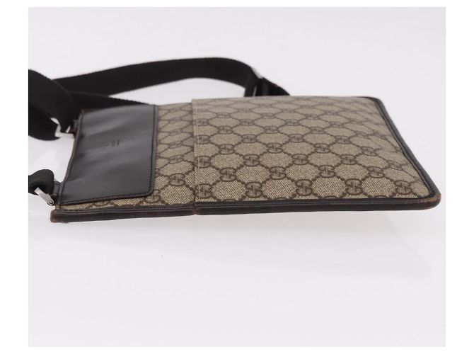 GUCCI GG Supreme Shoulder Bag PVC Beige Silver 27639 - vista 4