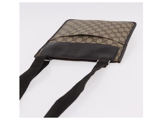 GUCCI GG Supreme Shoulder Bag PVC Beige Silver 27639 - vista 6