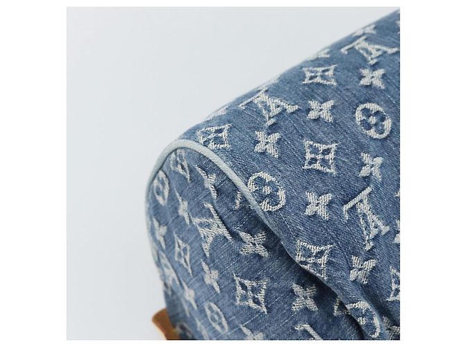 LOUIS VUITTON Monogram Denim Neo Speedy Hand Bag Blue M95019 LV - vista 17