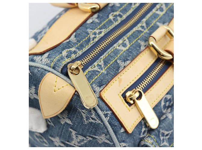 LOUIS VUITTON Monogram Denim Neo Speedy Hand Bag Blue M95019 LV - vista 18