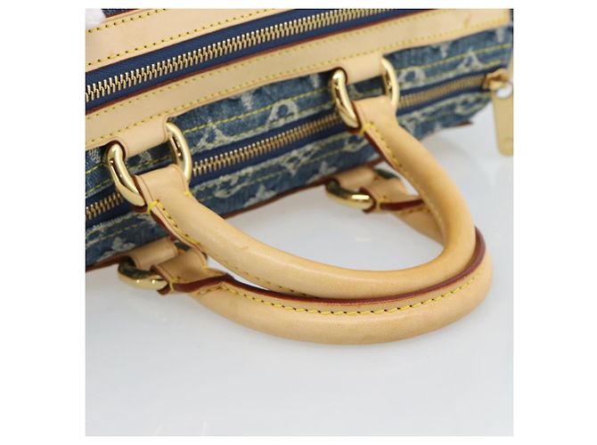 LOUIS VUITTON Monogram Denim Neo Speedy Hand Bag Blue M95019 LV - vista 7