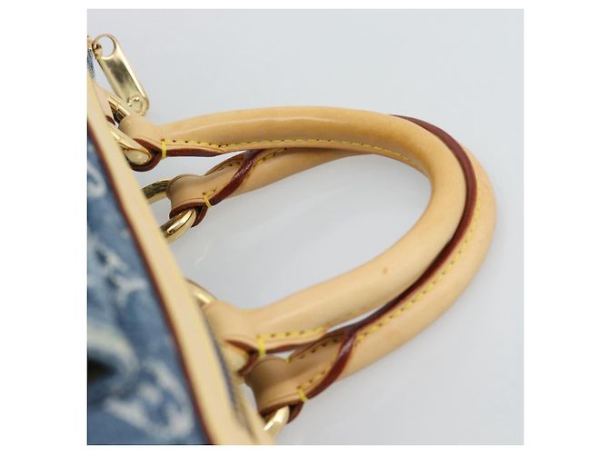 LOUIS VUITTON Monogram Denim Neo Speedy Hand Bag Blue M95019 LV - vista 8