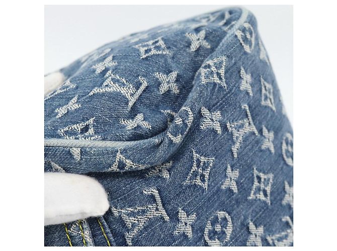 LOUIS VUITTON Monogram Denim Neo Speedy Hand Bag Blue M95019 LV - vista 9