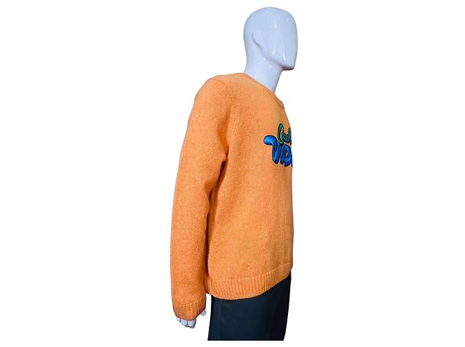 Coach Video bestickter Wollpullover Orange - Ansicht 4