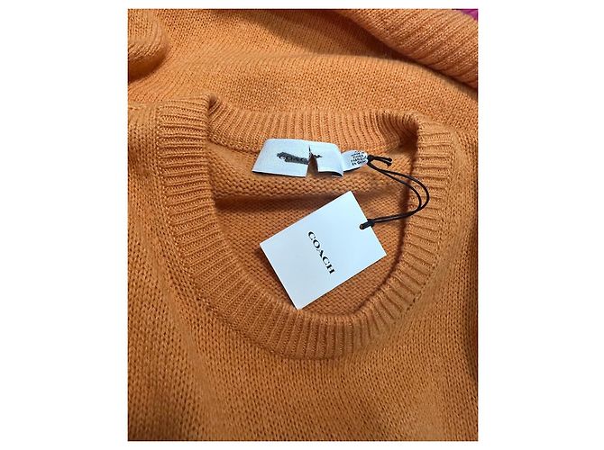 Coach Video bestickter Wollpullover Orange - Ansicht 7