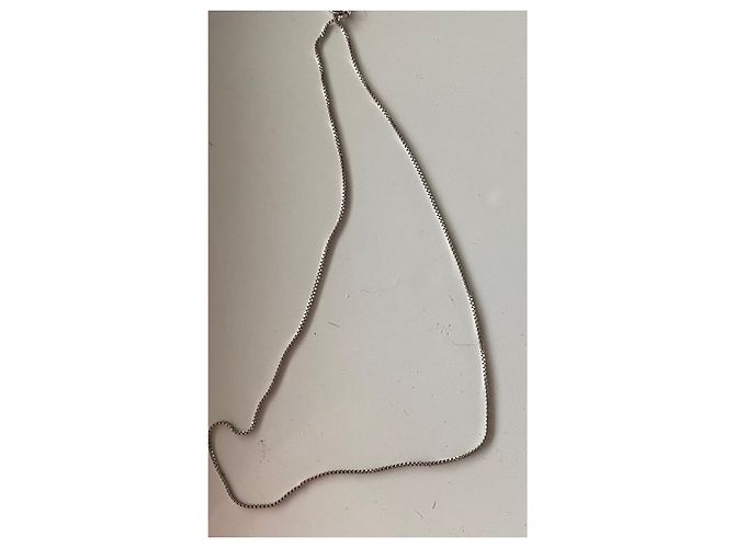 Autre Marque Catena in oro bianco 18k maglia veneziana Argento - vista 2