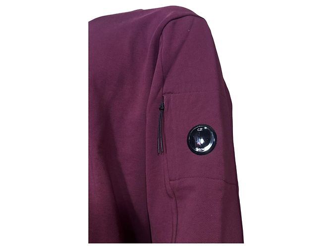 Autre Marque C.P. Company Bordeauxrotes Light Fleece Crew Neck Sweatshirt - Ansicht 2