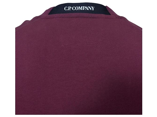 Autre Marque C.P. Company Bordeauxrotes Light Fleece Crew Neck Sweatshirt - Ansicht 4