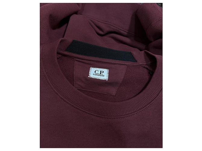 Autre Marque C.P. Company Bordeauxrotes Light Fleece Crew Neck Sweatshirt - Ansicht 5