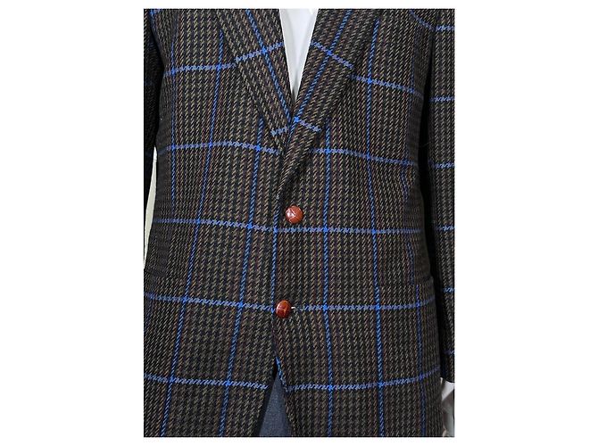 Bogner Herren-Karo-Blazer Braun Blau - Ansicht 2