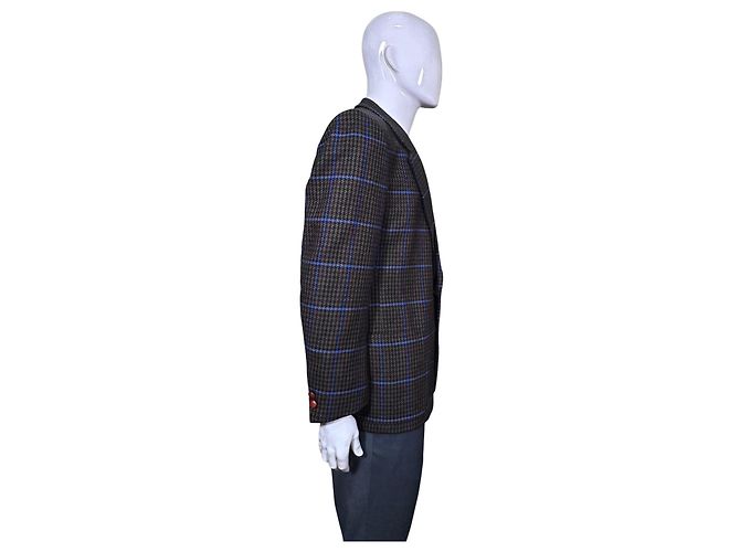 Bogner Herren-Karo-Blazer Braun Blau - Ansicht 3
