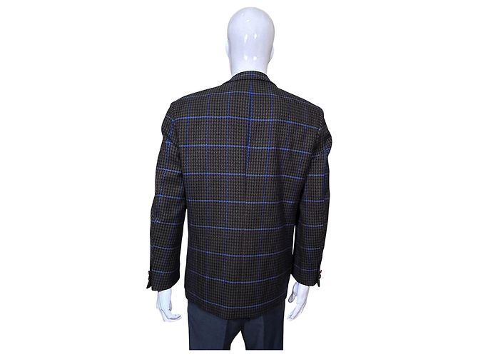 Bogner Herren-Karo-Blazer Braun Blau - Ansicht 4
