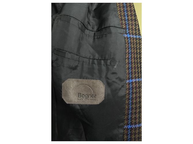 Bogner Herren-Karo-Blazer Braun Blau - Ansicht 5