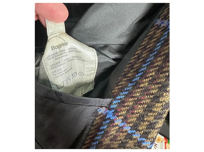 Bogner Herren-Karo-Blazer Braun Blau - Ansicht 6