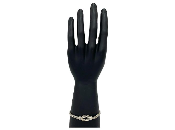 Tiffany & Co Bracciale Tiffany Vintage Double Rope Center Knot Argento - vista 2