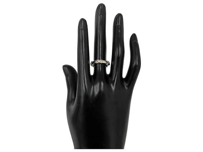 Tiffany & Co Anello Croce Tiffany Vintage Signature Argento - vista 2