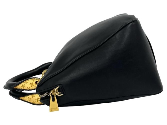 Céline Celine Mini Boston Tasche aus Leder mit Vintage Sternen-geprägtem Logo-Hardware Schwarz - Ansicht 5