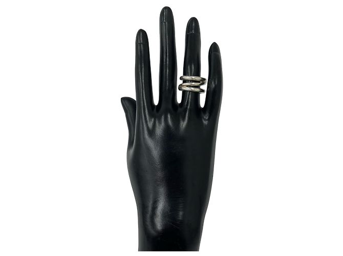 Tiffany & Co Tiffany Vintage Diagonal Band Ring Silber - Ansicht 2