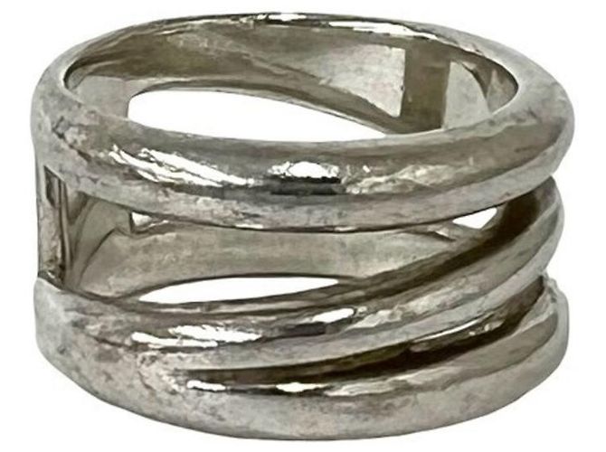 Tiffany & Co Tiffany Vintage Diagonal Band Ring Silber - Ansicht 4
