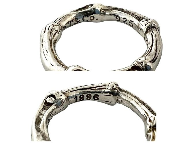 Tiffany & Co Tiffany Vintage Bamboo Band Ring Silber - Ansicht 3