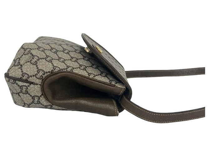Borsa a tracolla Gucci in pelle marrone - vista 6