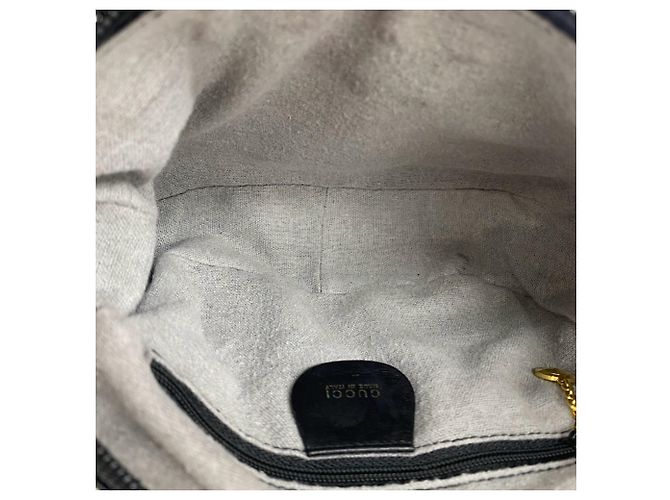 Borsa a tracolla in pelle Gucci Old Sherry Line Nero Rosso Verde - vista 9