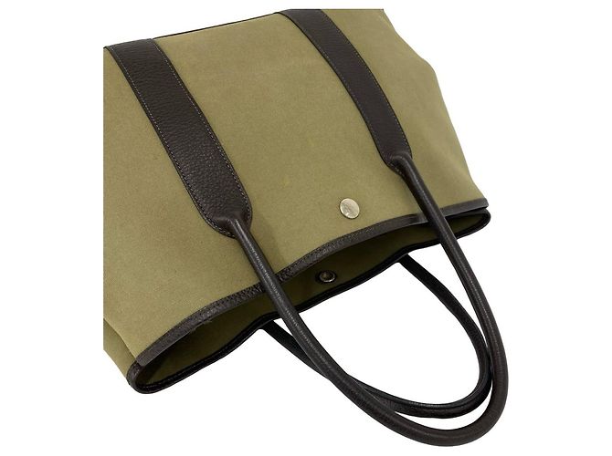 Hermès Bolso de mano Hermes Garden Party PM Castaño Caqui - vista 4