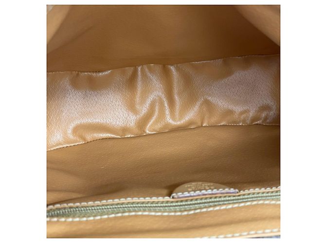 Céline CELINE Vintage Macadam Blazon Pattern Triomphe Schultertasche/Pochette aus Leder Braun - Ansicht 9