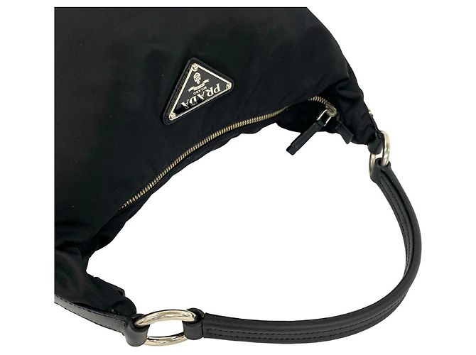 Saffiano Borsa Prada Semi One Shoulder in Nero - vista 4