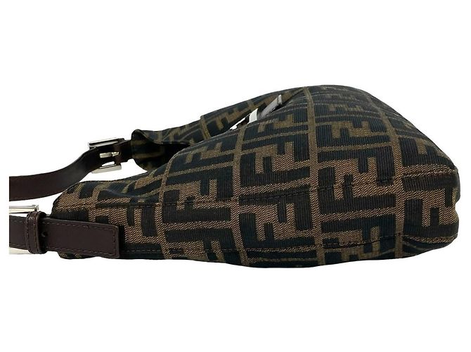 Fendi Vintage Zucca FF Pattern Handtasche Braun - Ansicht 5