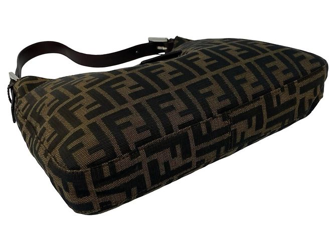 Fendi Vintage Zucca FF Pattern Handtasche Braun - Ansicht 7