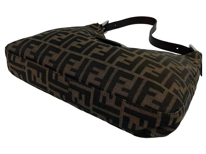 Fendi Vintage Zucca FF Pattern Handtasche Braun - Ansicht 8