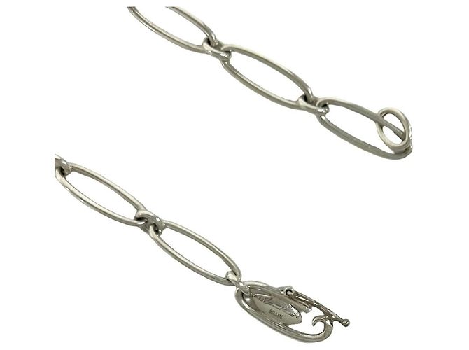 Tiffany & Co Bracciale Tiffany Vintage Elsa Peretti Round Tag Argento - vista 5