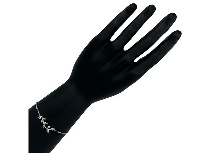 Tiffany & Co Bracciale Tiffany Vintage Leaf Argento - vista 2
