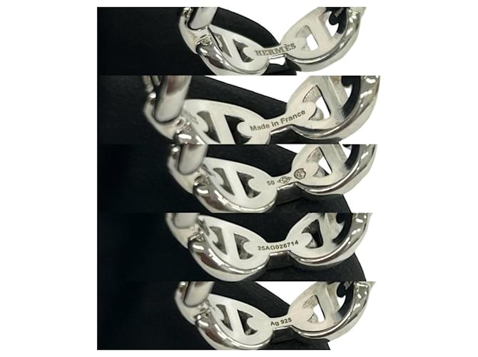 Hermès Hermes Enchainée PM Bandring Silber - Ansicht 3