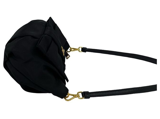 Ribbon Mini borsa a mano Prada nera Nero - vista 6