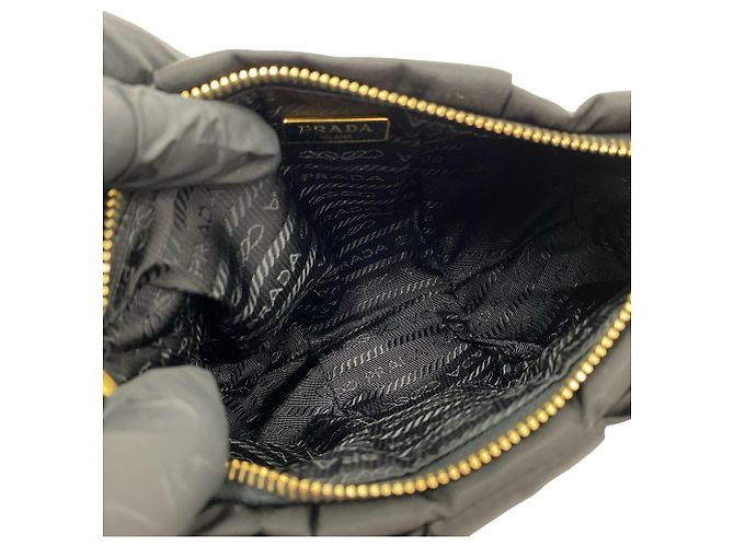 Ribbon Mini borsa a mano Prada nera Nero - vista 9