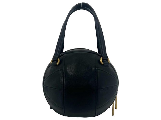 Borsa a tracolla in pelle 2-way Gucci con hardware logo GG a forma di pallone da basket Nero - vista 3