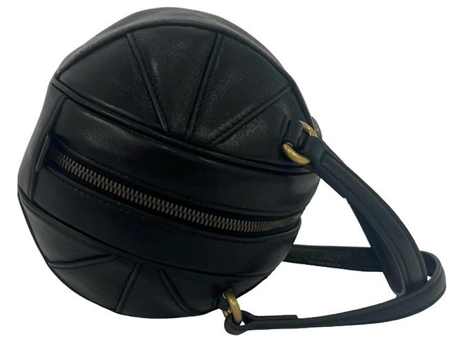 Borsa a tracolla in pelle 2-way Gucci con hardware logo GG a forma di pallone da basket Nero - vista 6