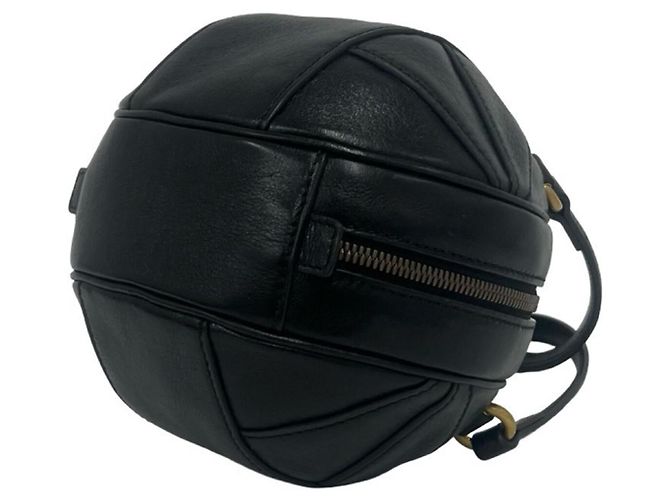 Borsa a tracolla in pelle 2-way Gucci con hardware logo GG a forma di pallone da basket Nero - vista 8
