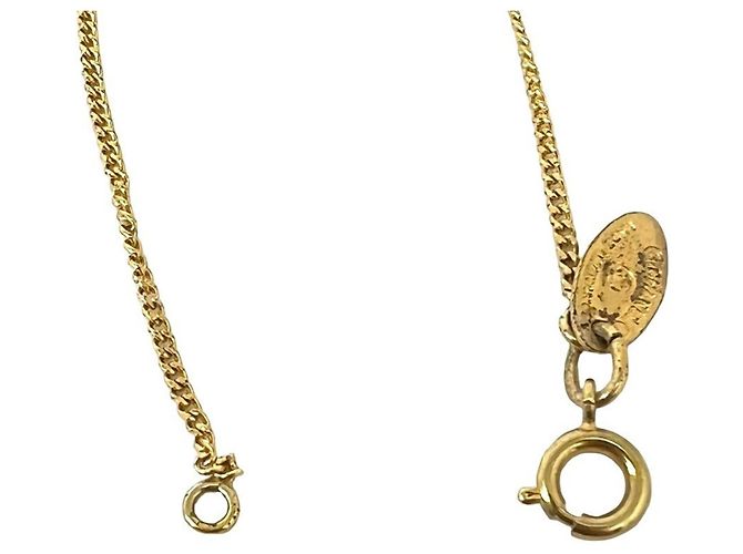 Collana placcata oro Chanel Vintage con motivo Coco Mark D'oro - vista 5