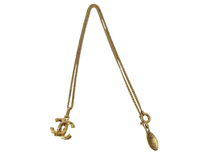 Collana placcata oro Chanel Vintage con motivo Coco Mark D'oro - vista 6