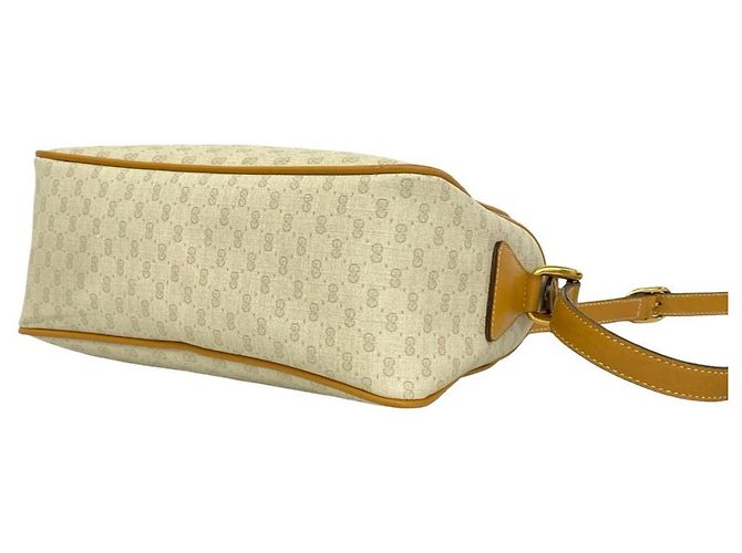 Borsa a tracolla Gucci Old Micro GG Logo Pattern Marrone Crudo - vista 8