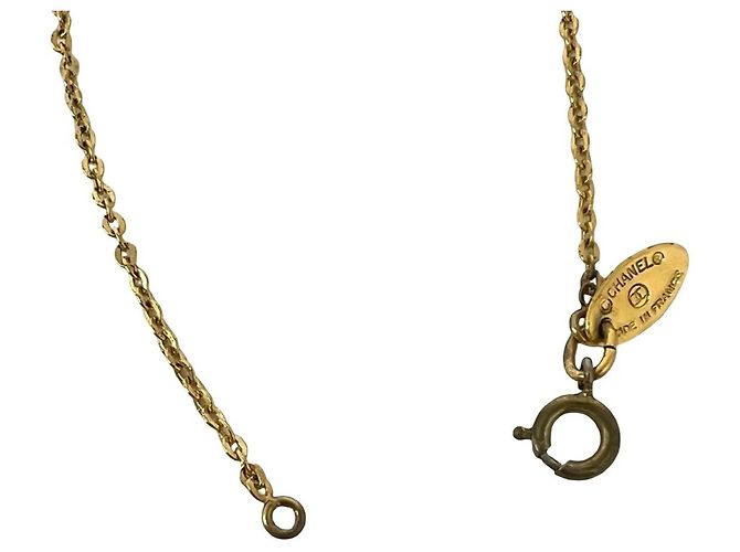 Collana placcata oro Chanel Vintage con motivo Coco Mark D'oro - vista 5