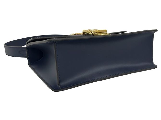 Borsa a tracolla in pelle GUCCI Sylvie Sherry Line con logo in metallo Rosso Verde Blu navy - vista 7