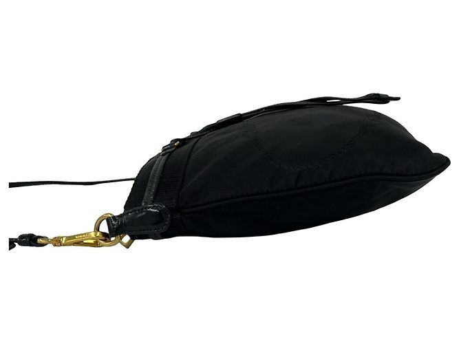 Borsa a tracolla Prada in nylon e pelle Nero - vista 5