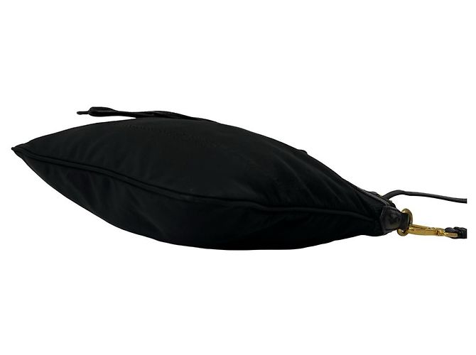 Borsa a tracolla Prada in nylon e pelle Nero - vista 8