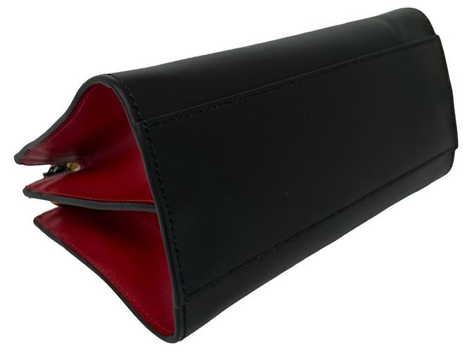 Borsa a mano Gucci Nymphaea Bamboo Sherry Line Nero Rosso - vista 7