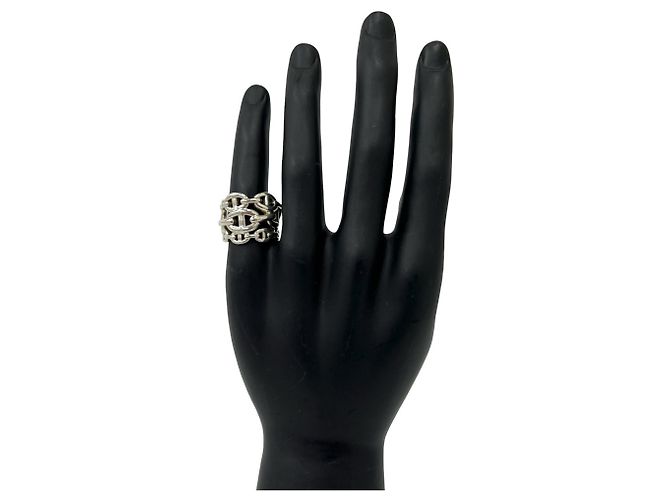 Ring Hermès Anello Hermes Enchainée GM in Argento 925 - vista 2